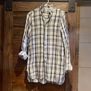 Free People x CP Shades flannel top